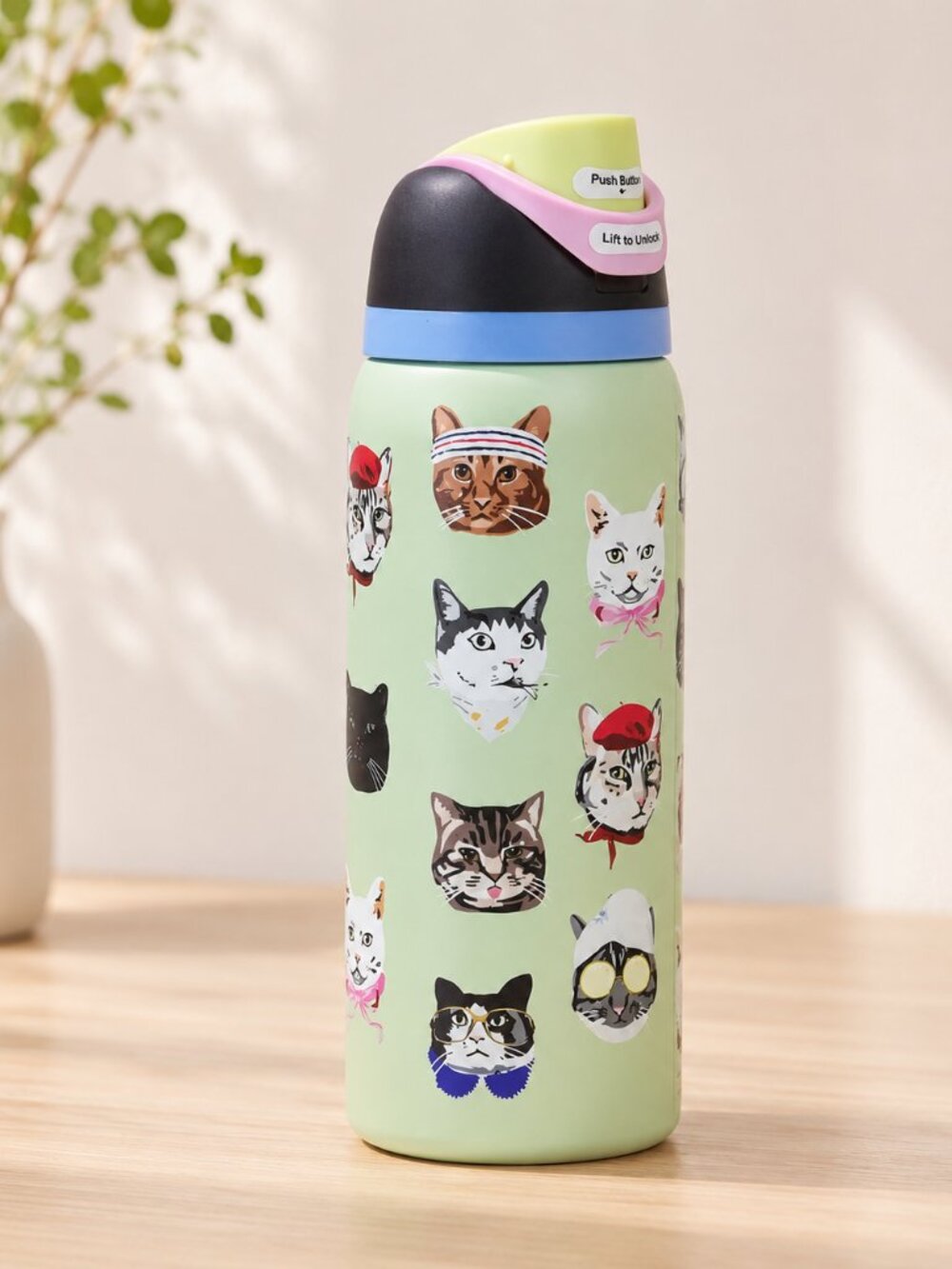 Owala FreeSip 32oz Cat Collage Catwala Urban Outfitters Exclusive Limited